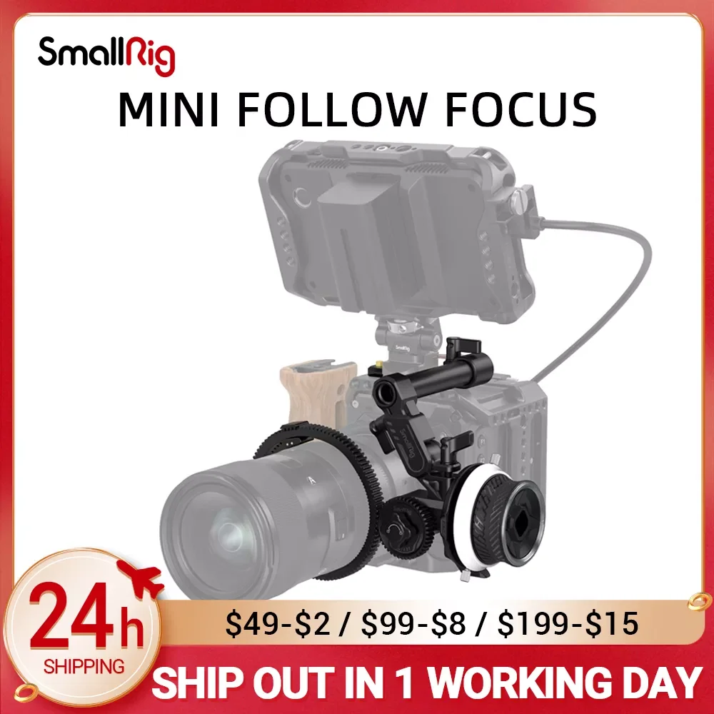 

SmallRig Portable Mini Follow Focus Matte box quick focus Wireless Lens control For DSLR Camera Gimbal BMPCC 4K Accessories 3010
