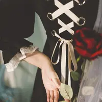 Длинная юбка с лентами#1