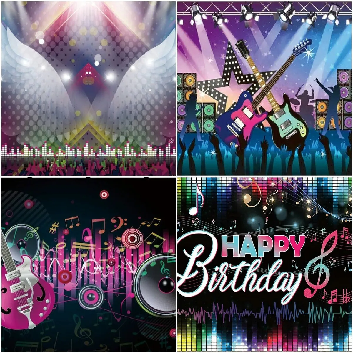 

seamless music disco party photography backdrops quality photo background