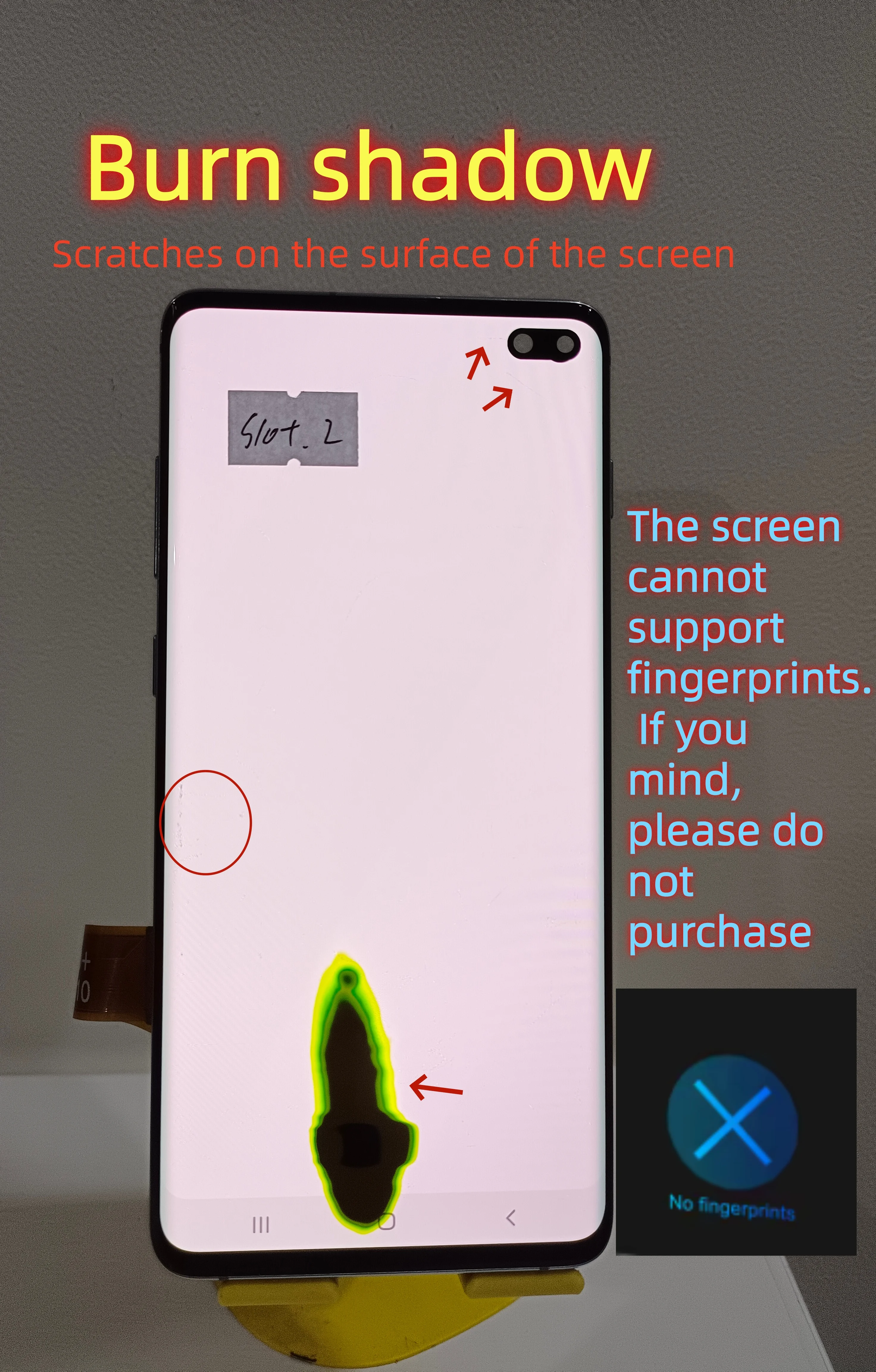 Фото 6,4-дюймовый AMOLED-дисплей для Samsung Galaxy S10+ S10 Plus SM-G975 G975F/DS G975U, сенсорный экран в сборе, замена дисплея №2