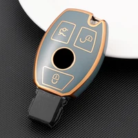 soft car key case cover key bag for mercedes benz a b c s class amg gla cla glc w176 w221 w204 w205 holder shell keychain