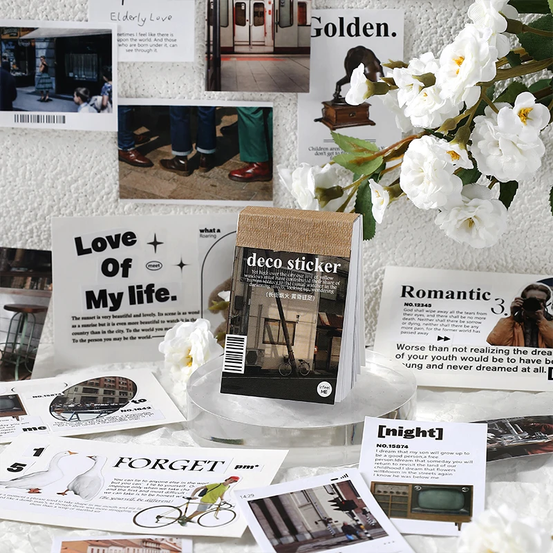 

50 Sheets European & American Style Stationery Stickers Book Decor Notebooks Scrapbooking Diary Planner Aesthetic Laptop Pho
