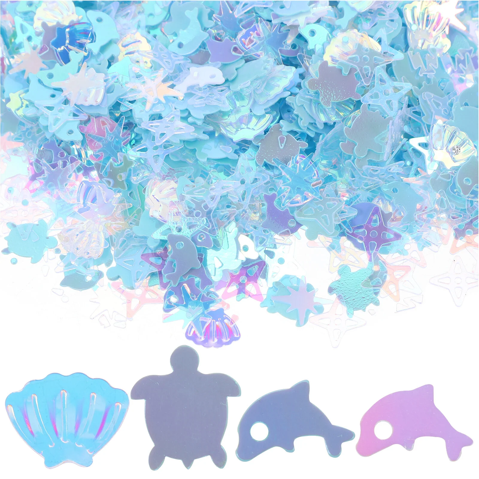 

Jewelry Filler Sequins Turtle Decor Crafts Apparel Pvc Ultra-thin Party Glitter Resin Filling Supply