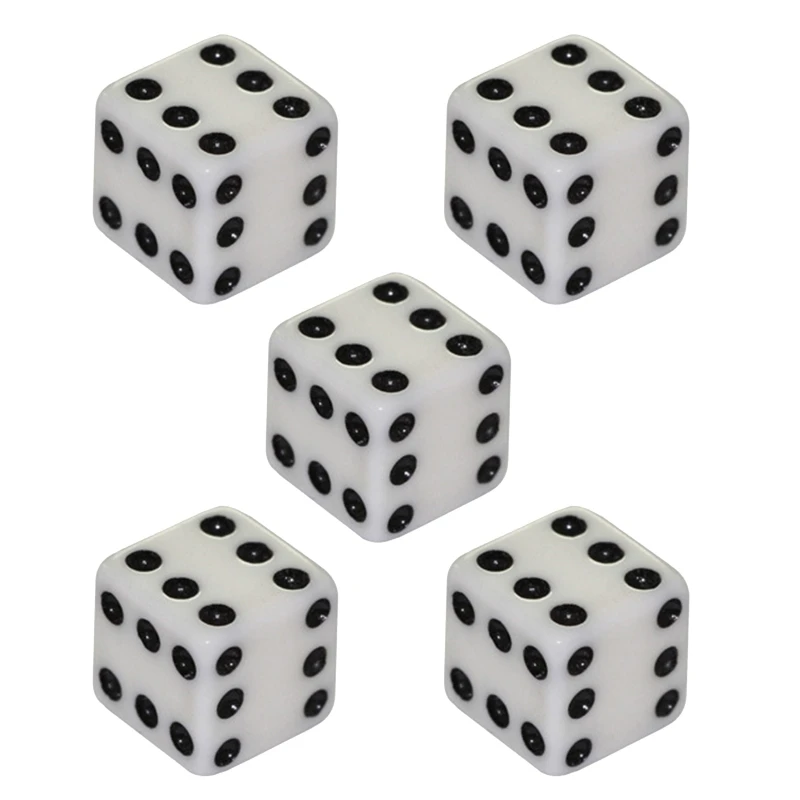 

5pcs 6 Sided 6 Dots Magic Dice Entertainment Game Dices Drinking Tool