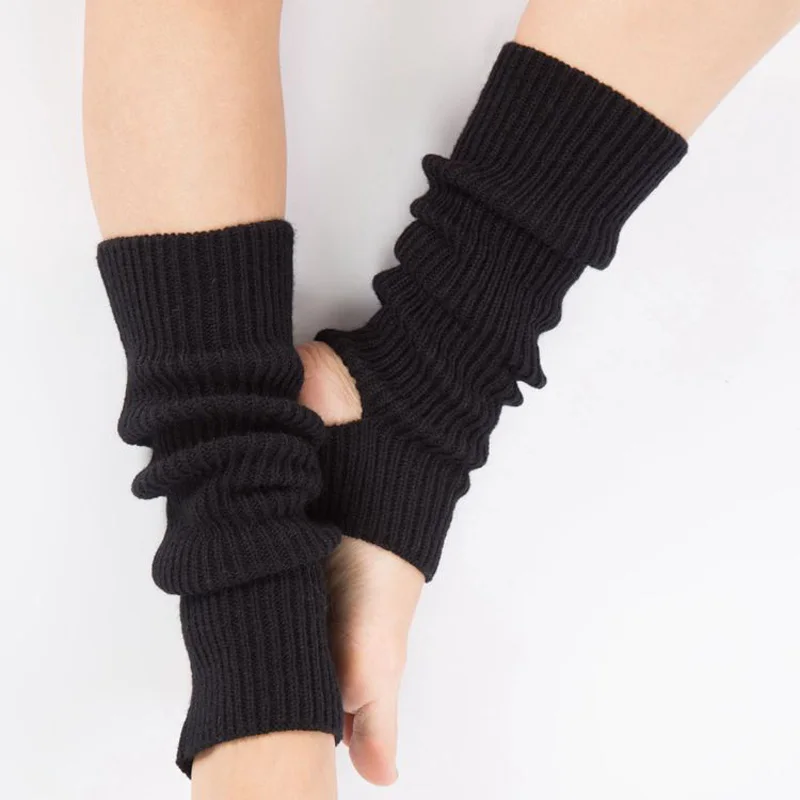 

Family Essentials Children Adult Latin Dance Leg Cover Knitted Sports Protective Yarn Ballet Leg Warmer Yoga Foot Warm Socks