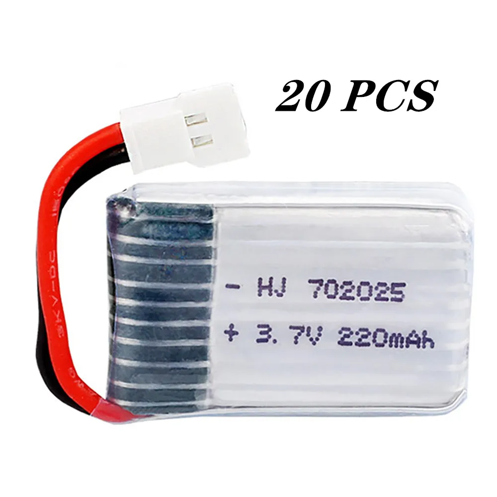 Фото Аккумулятор Lipo 3,7 в 220 мАч 752025 для Syma X4 X11 X13 запасные части для радиоуправляемого квадрокоптера аксессуары 3,7 в аккумулятор Lipo модель самолета №4