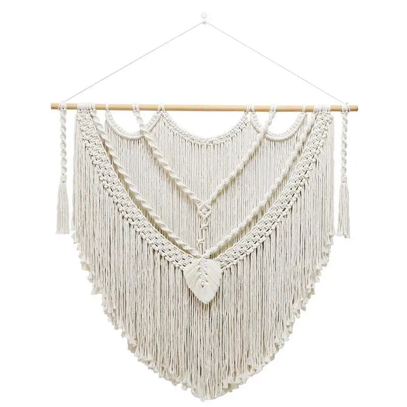 

Boho Tapestry Macrame Wall Decor Art Wall Bohemian Macrame Tapestry 39.37x39.37inch Modern Bohemian Art Decor Tassel Macrame