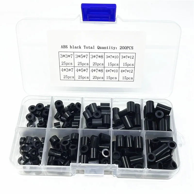 

Комплект крепежа M3 M4, черный пластик