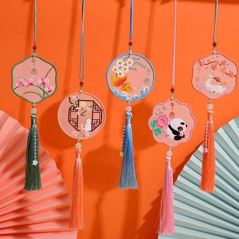 

Peace Amulet Diy Вышивка крестиком Саше Ping An Fu подвеска с вышивкой материал для пары подвесной подарок декор ювелирные изделия подарок