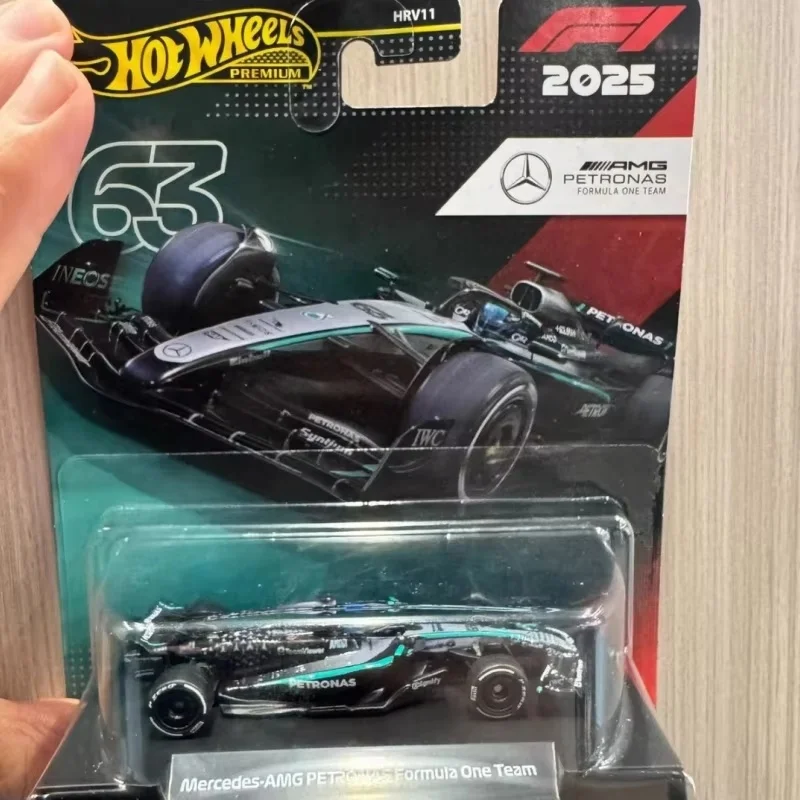 Фото Новинка! Коллекционная модель Hot Wheels Premium F1 Racing Car Gold Label Limited Edition 2025: McLaren, Mercedes, Honda (HRV11) — Лимитированная серия, литые машинки. №2