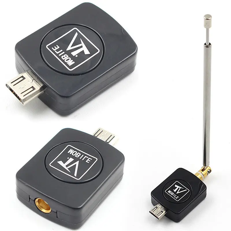 Фото Мини микро USB DVB-T тюнер ТВ приемник ключ/антенна DVB T HD цифровой мобильный телевизор HDTV спутниковый ресивер для телефона Android №3