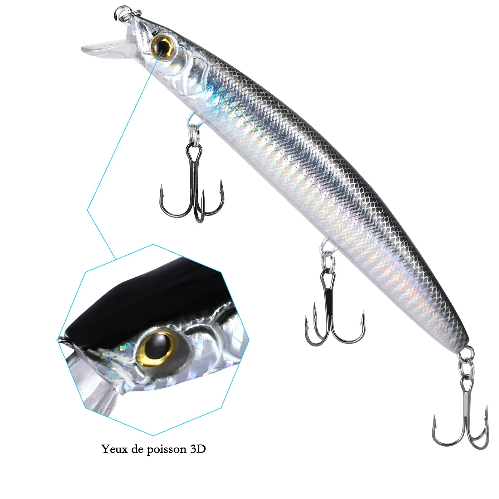 

14cm/28g Fishing Lures Diving Bait Hard Fake Baits Hook Tackle
