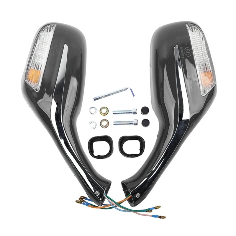 Зеркала заднего вида для мотоцикла BF88 боковые зеркала + встроенные указатели