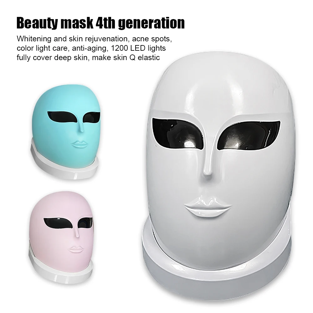 

LED Light Beauty Face Mask Instrument 3 Colors Facial Skin SPA Photon Therapy Treatment for Anti Wrinkle Acne Skin Rejuvenation