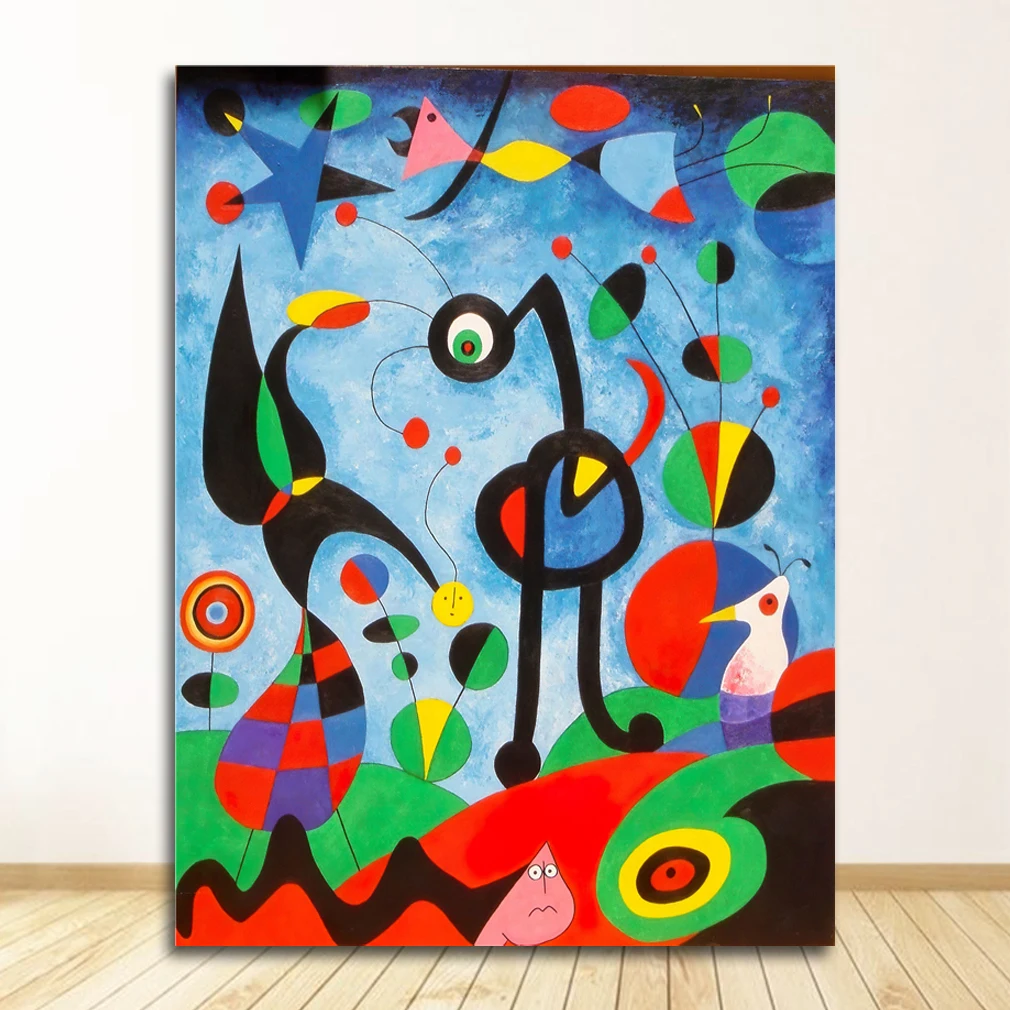 Абстрактная картина Joan Miro 