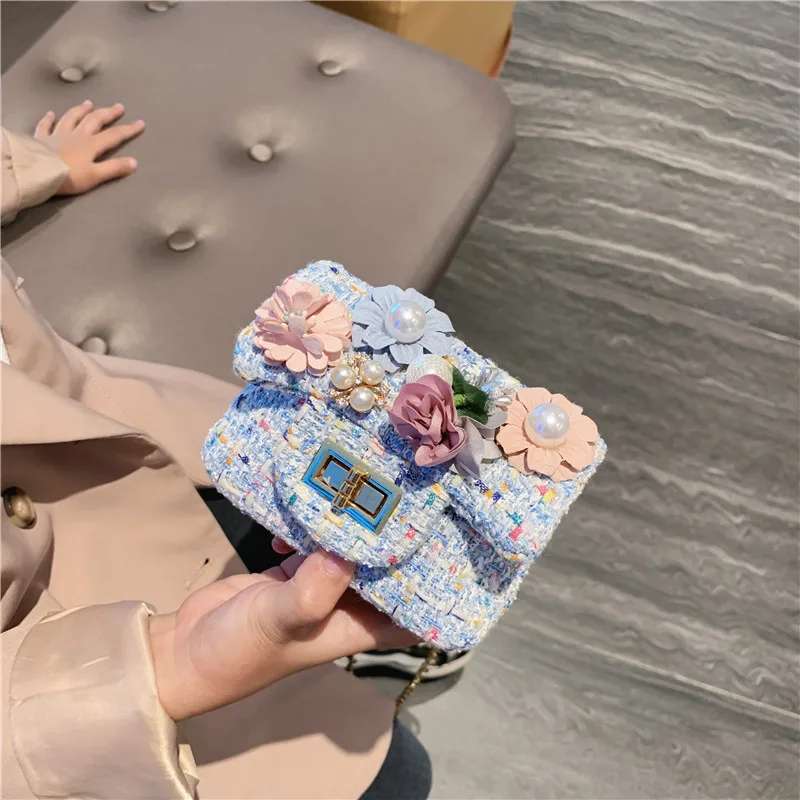 Girl Messenger Backpack Kids Bag Fashion Flower Cute Rabbit Shoulder Packet Baby Coin Purse Candy Handbag Christmas Series Gifts enlarge