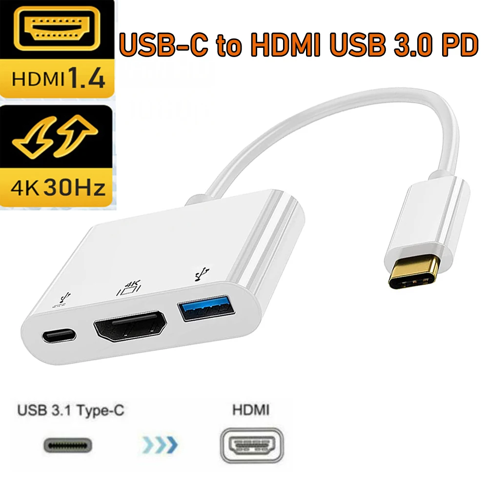 Док-станция USB C на DisplayPort HDMI VGA док-станция Thunderbolt 3 Type 2 0 Displayport для Apple Macbook Pro Dell -