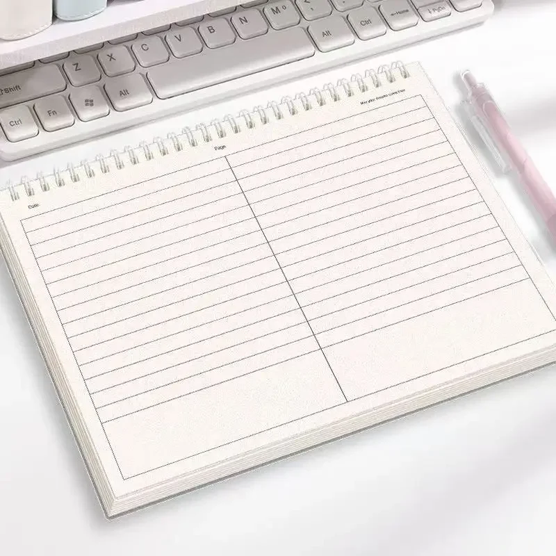 

120-страничный блокнот B5, блокнот с катушкой, горизонтальная колонна, дизайн, сделай сам, справочник, блокноты, блокноты, офисные школьные принадлежности