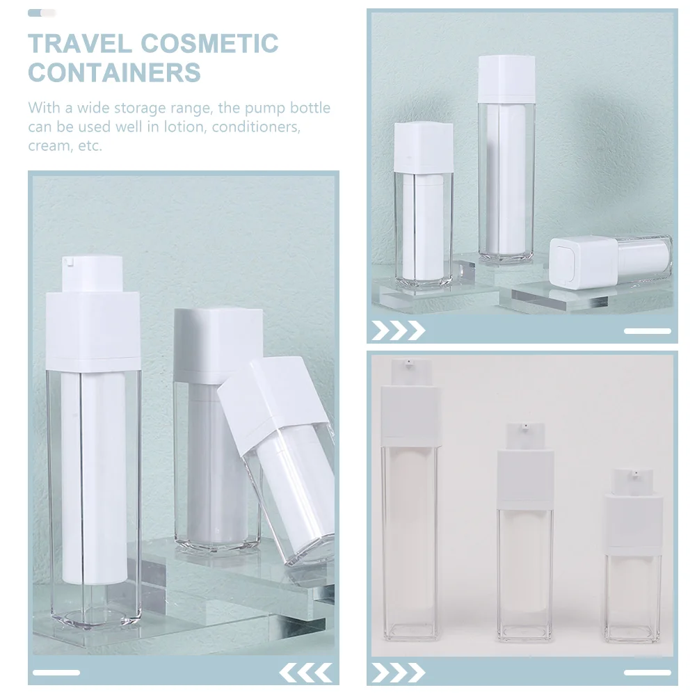 

Face Cream Pump Dispenser Travel Containers For Creams Airless Bottle Lotion Portable