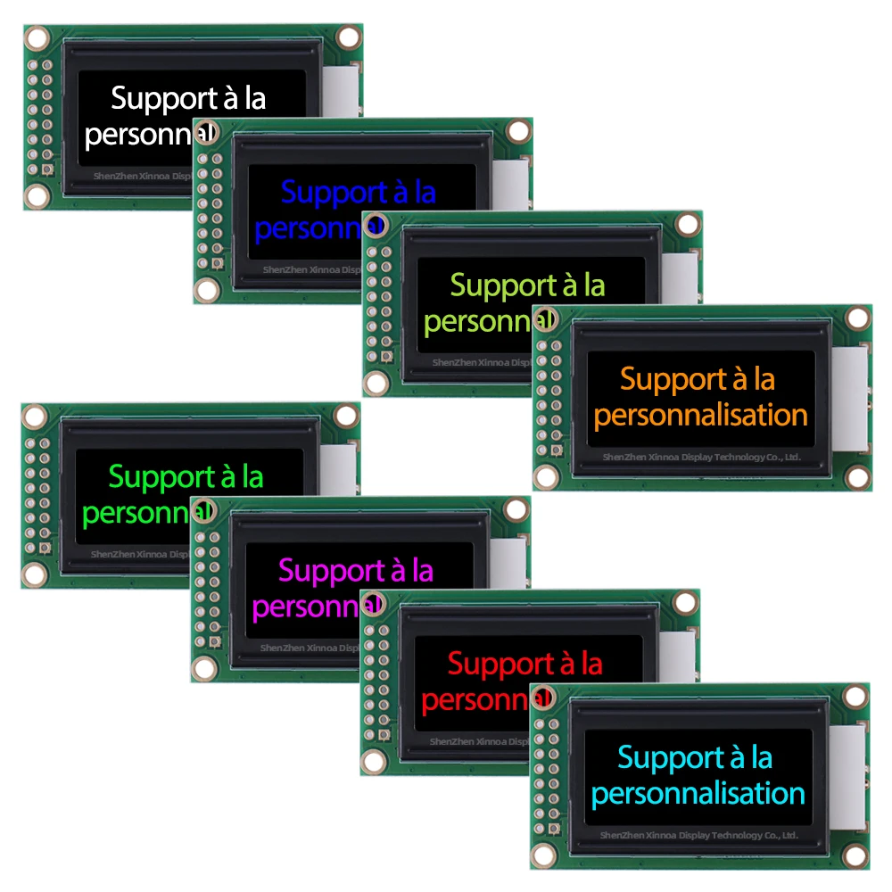 Модуль ЖК-дисплея BTN с черной пленкой и белым текстом 16-контактный ЖК-экран 0802B