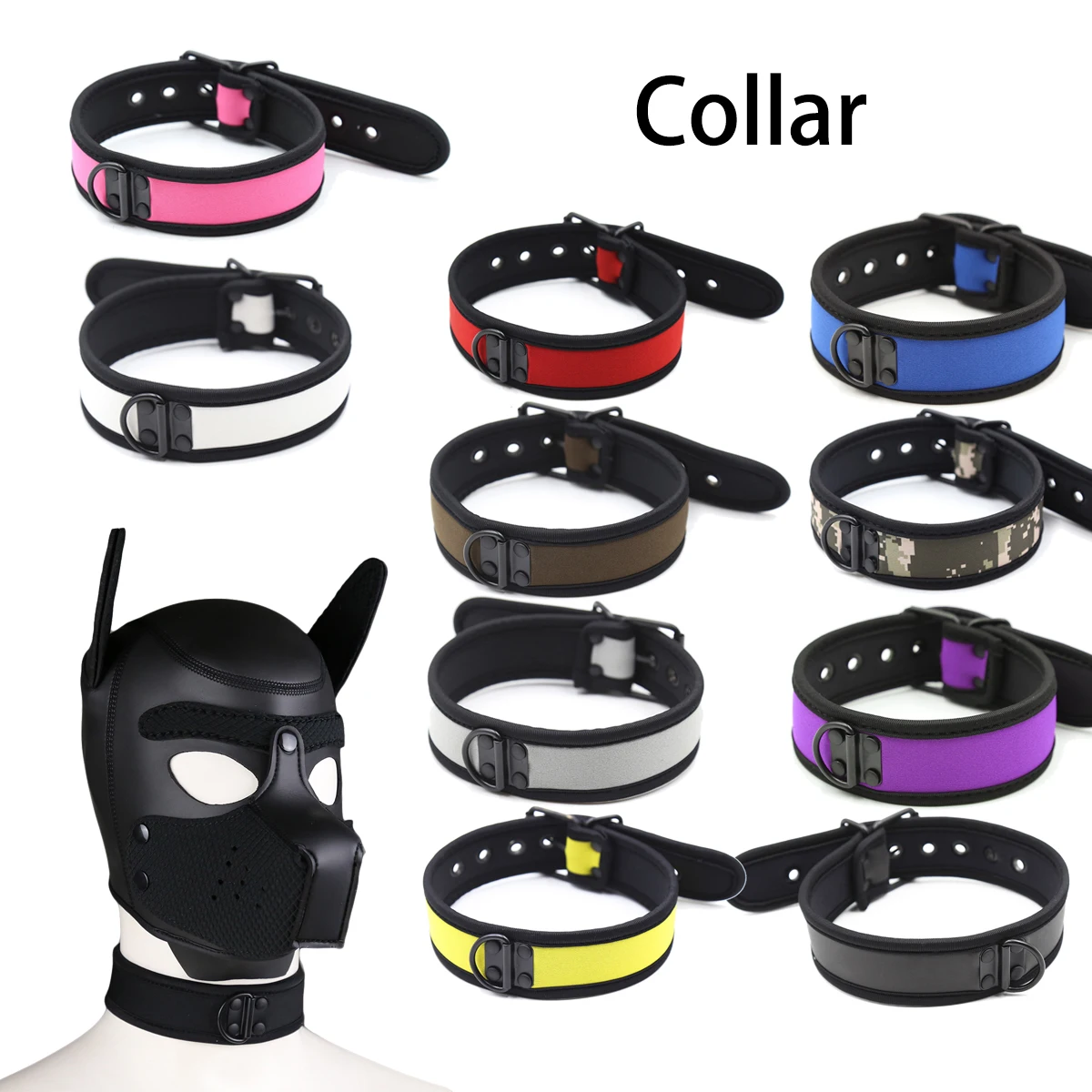 Gay Puppy Mask Accessories Cosplay Adult Pet Play Games Dog 