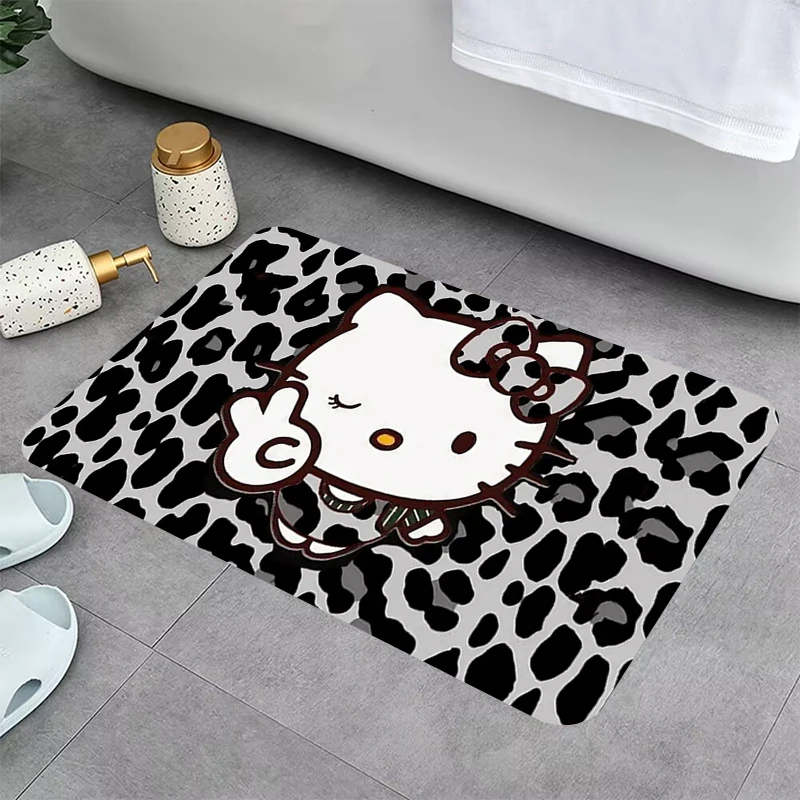 

Gaming Room Decors Hellos Cat Kitty Non-slip Kitchen Mat Design Carpet Doormat Entrance Door Rugs Floor Mats Prayer Rug Carpets