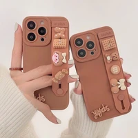 anime little girl cute cartoon phone cases for iphone 13 12 11 pro max xr xs max 8 x 7 2022 anti drop soft silicone tpu cover