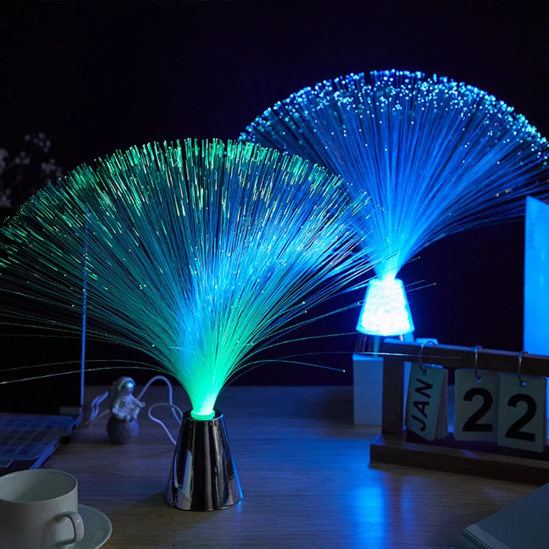 

LED USB Colorful Color Changing Optical FiberLamp Fancy Lighting Novelty Products Gaming Room Decoration for Bedroom Mood Light