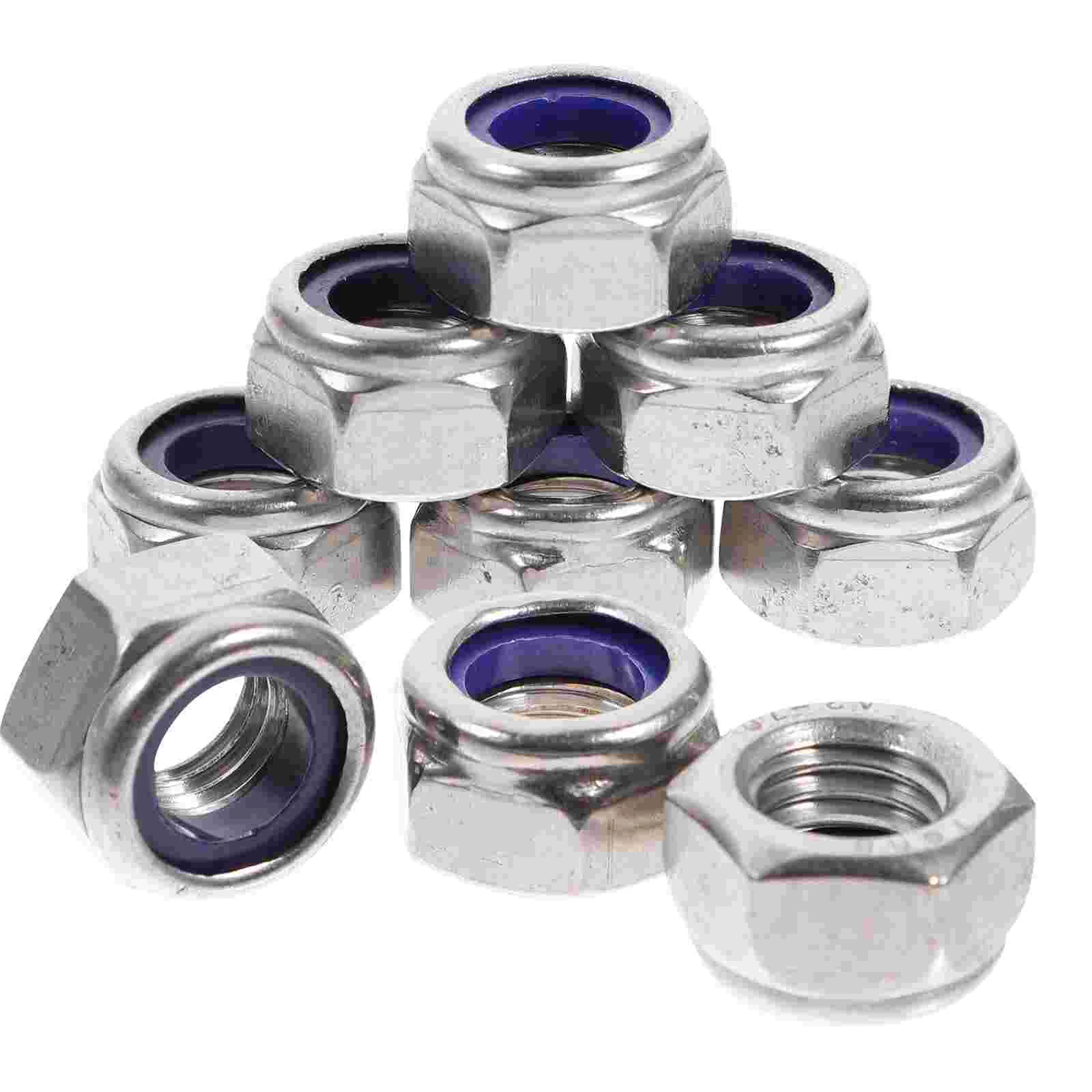 

20pcs Lock Nut Metric Hexagon Lock Nut M12 Hexagon Lock Nut With Insert