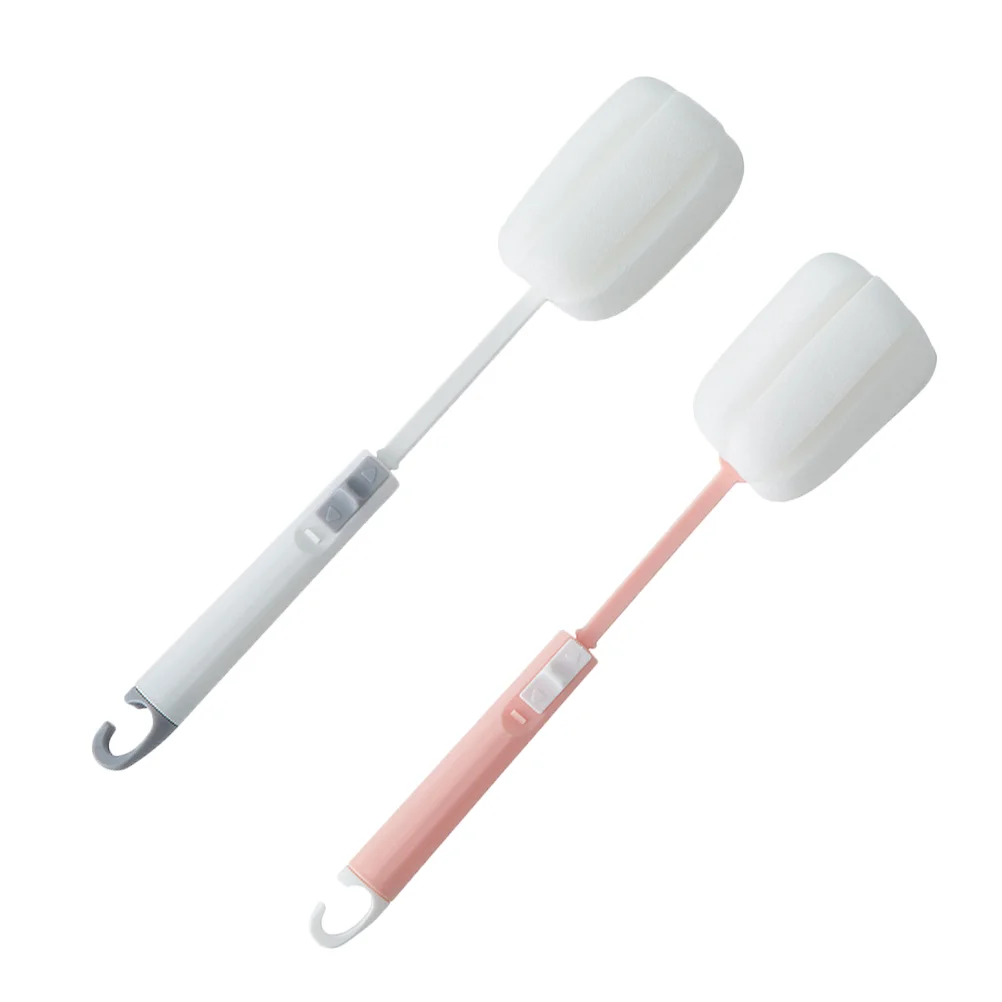 

2pcs Retractable Bottle Brushes Household Sponge Bottle Brush Cup Cleaning Brush