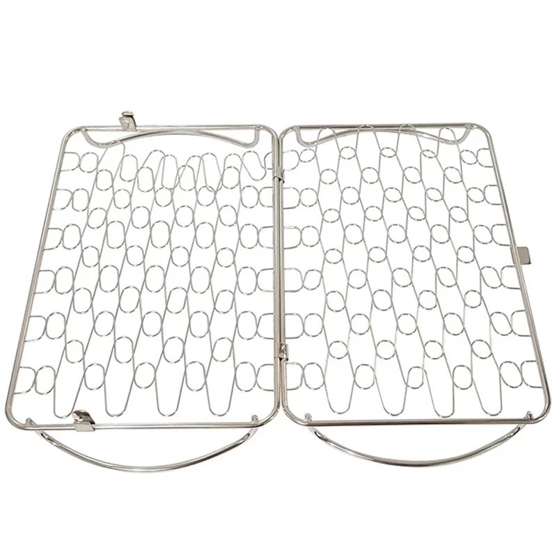 

Stainless Steel BBQ Non-Stick Grilling Basket Grill Mesh Mat Meat Vegetable Steak Picnic Party Barbecue Tool