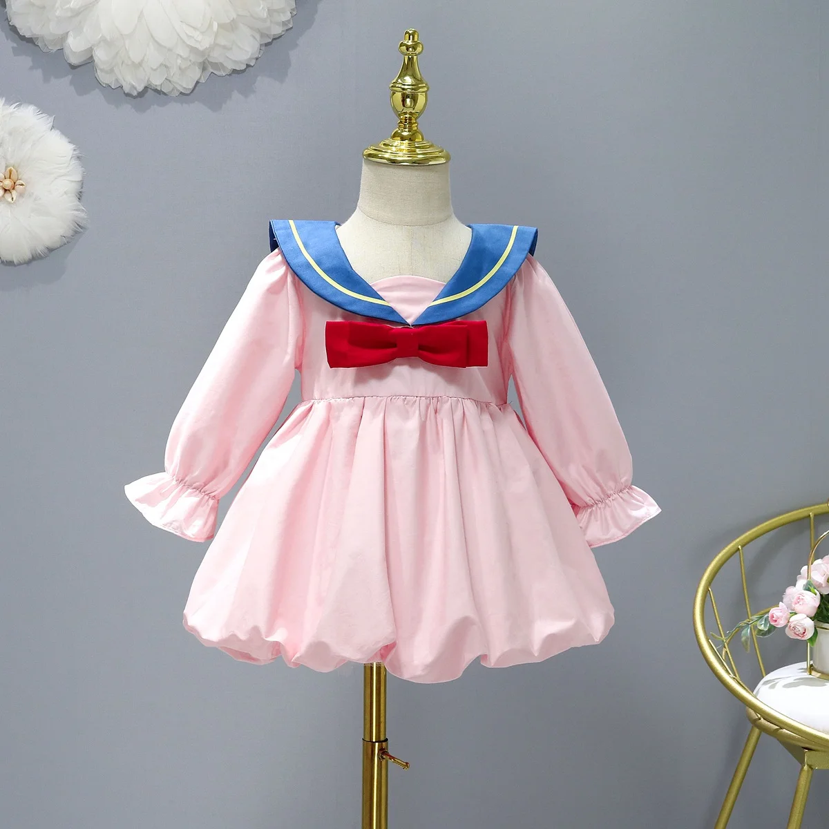 Одежда для маленьких девочек детское платье повседневный костюм милый Дональд