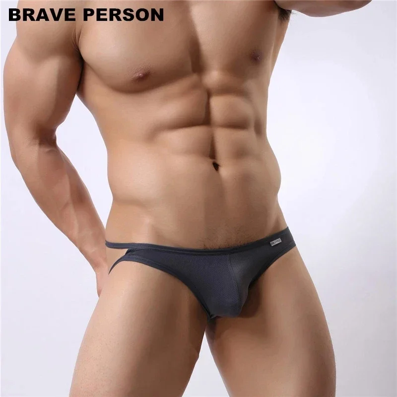 Трусы-стринги BRAVE PERSON мужские пикантное нижнее белье двойные D стринги открытые