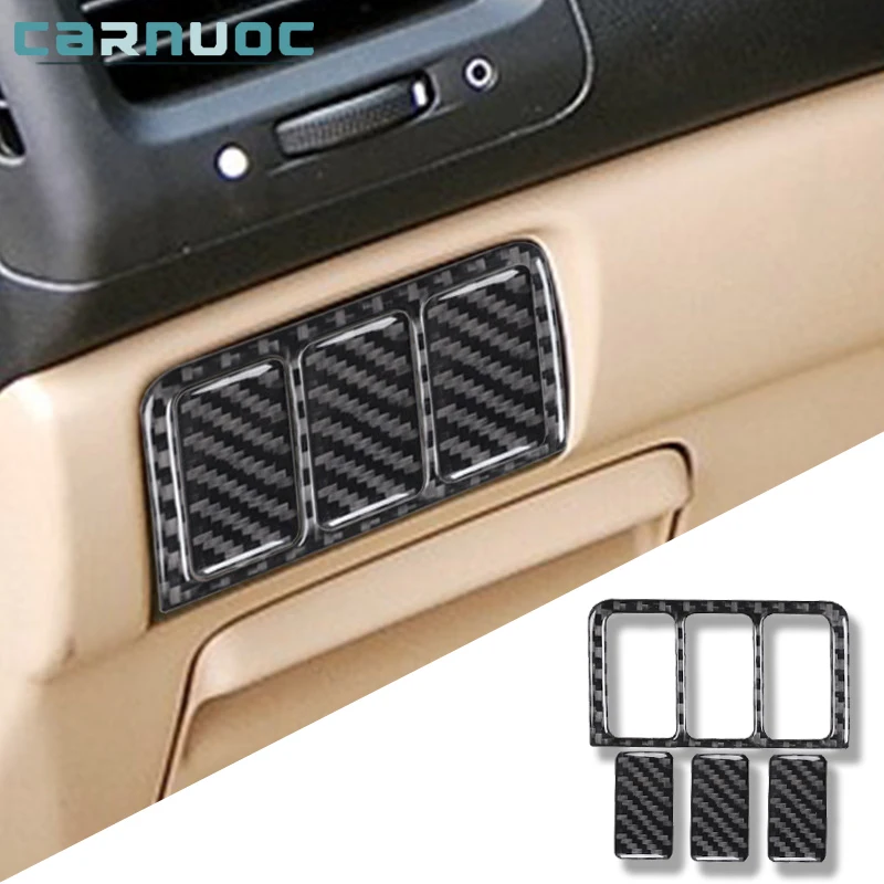 

For Honda Accord Sedan 2003 2004 2005 2006 2007 Sunroof Control Panel Carbon Fiber Stickers Car Decorative Interior Accessories