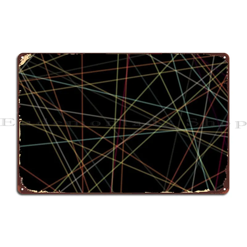 

Universe Colorful Lines Metal Sign Wall Cave Home Pub Plates Designer Cinema Tin Sign Poster
