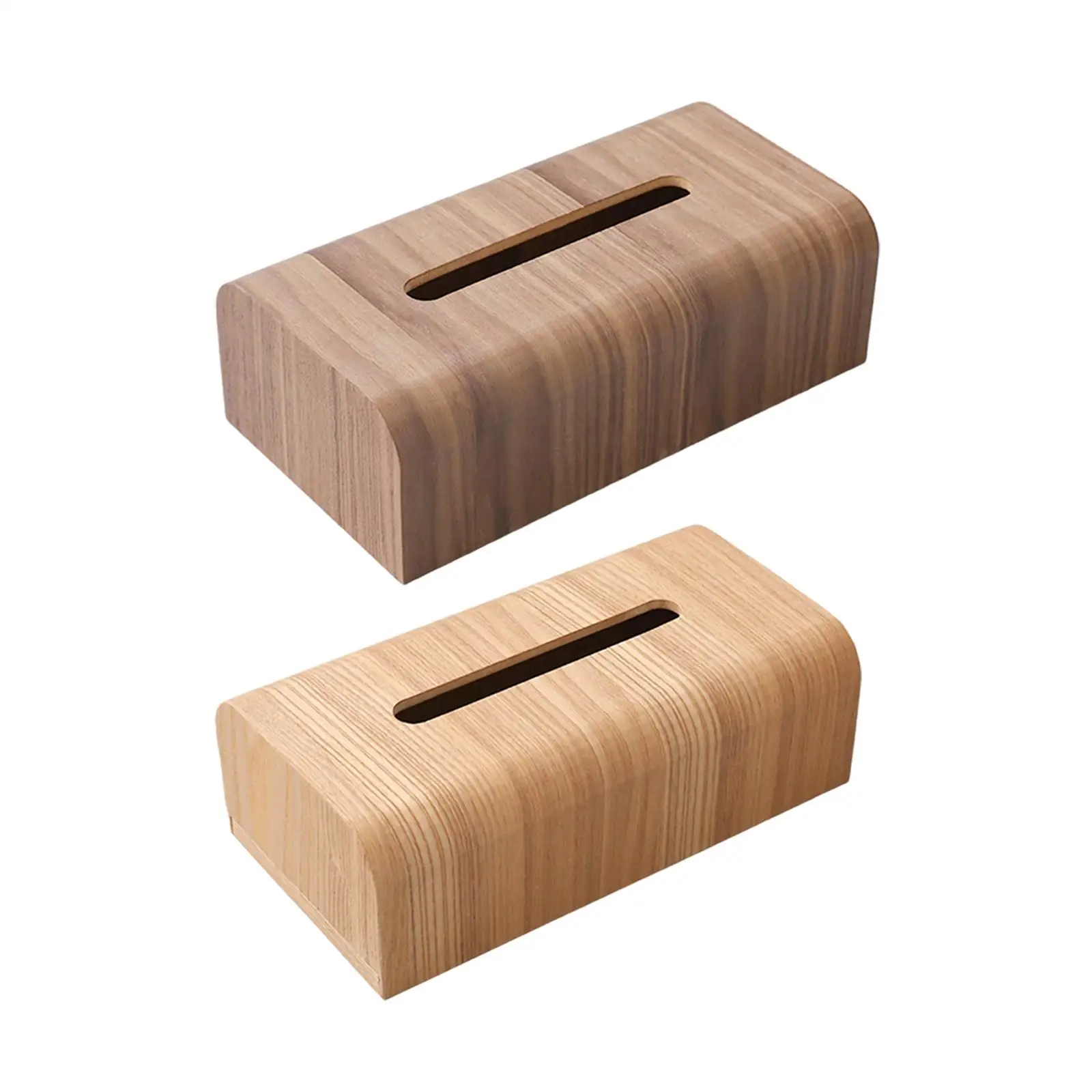

Wooden Tissue Box Holder Decorative Storage Home Decor Tissue Holder for Apartment Cafe