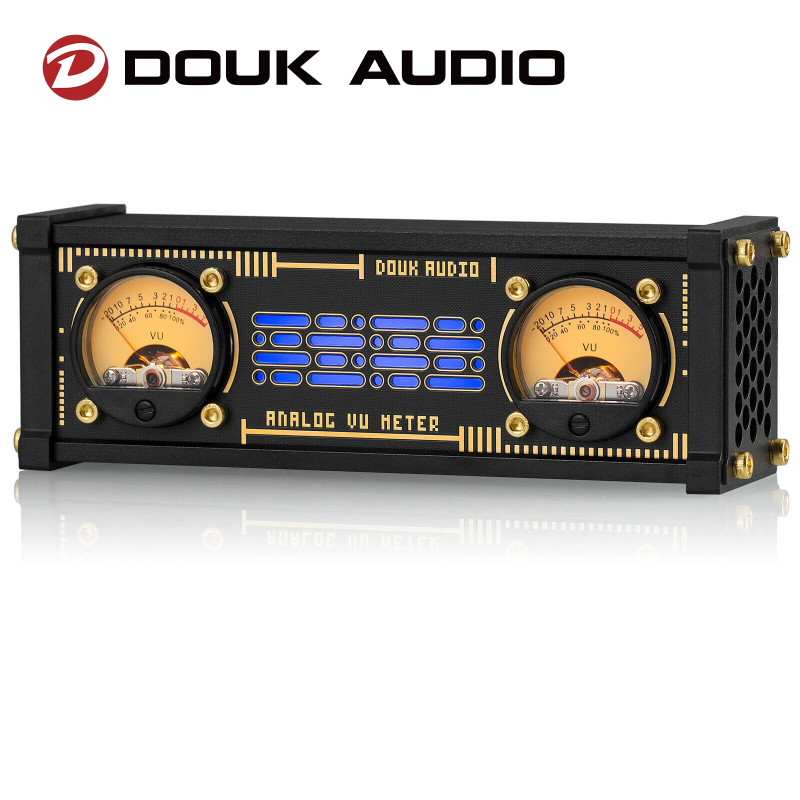 

Douk аудио Elekstube MIC двойной аналоговый СЧЕТЧИК УФ RGB светодиодный дисплей уровня звука винтажный музыкальный спектральный визуализатор анализатор