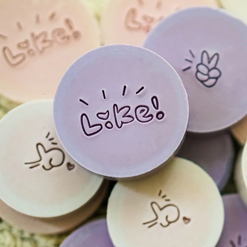 Victory Gesture DIY Мыльный штамп Акриловая печать ручной работы Инструменты для