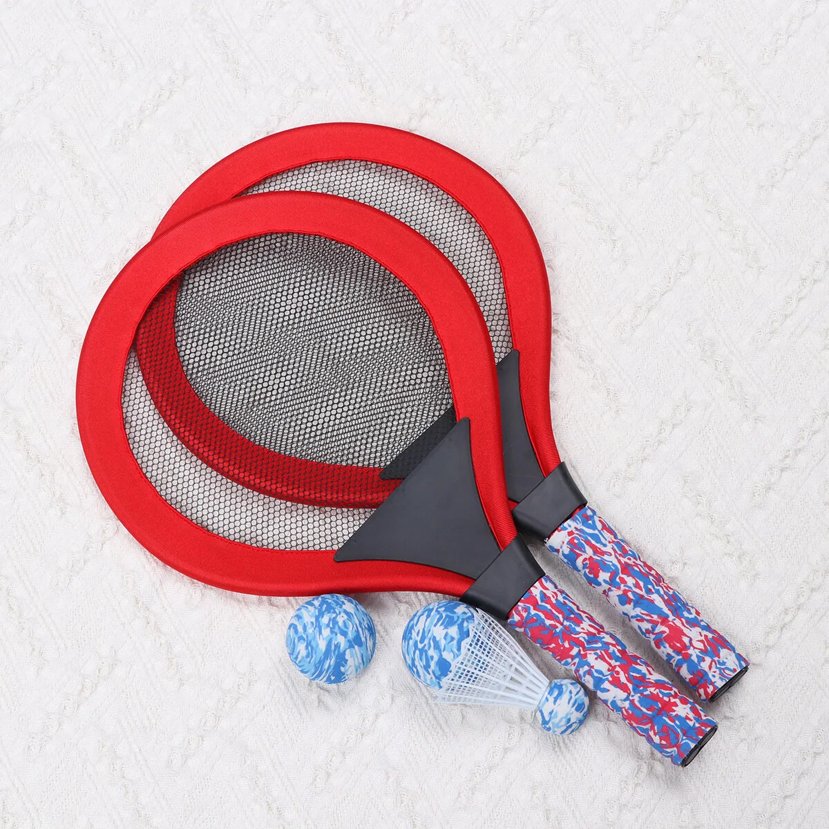 

1 Set Beach Tennis Racket Paddle Game Set Children Badminton Set Tennis Racquet Play Game Beach Toys ( Red )