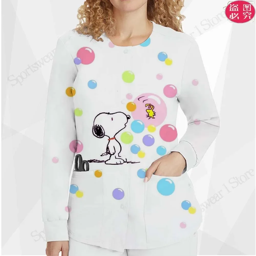 Кардиган зимняя одежда женская 2023 Новое поступление униформа медсестры куртка с