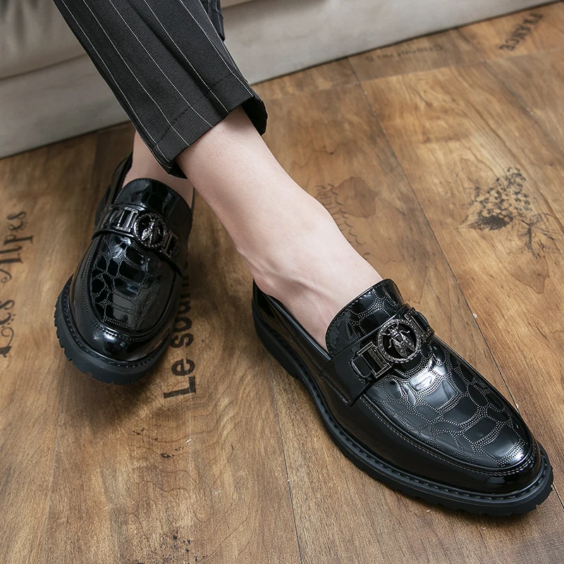 Кожаная обувь Повседневная деловая для мужчин Платье Tenis De Hombre Мокасины Mokasin Caballero