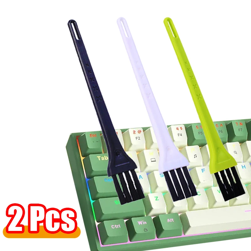 

2PCS Keyboard Cleaning Brush Computer Earphone Cleaner Cleaning Tools Keyboard Cleaner Keycap Puller Kit for PC Airpods Pro 1 2