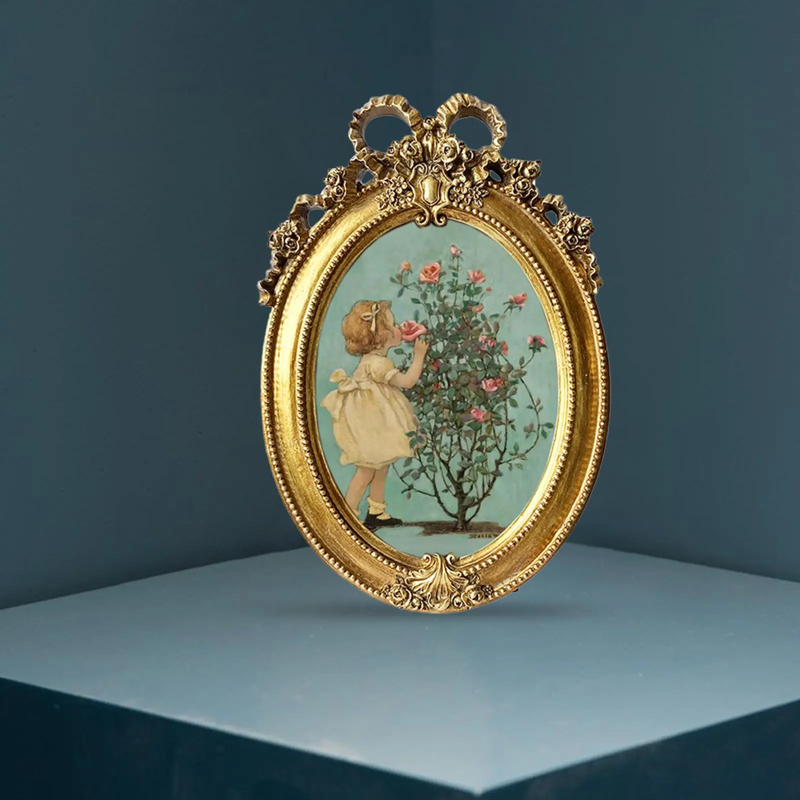 

Photo Frame Retro Style Ornate Picture Frames for Desktop Bedroom Decoration