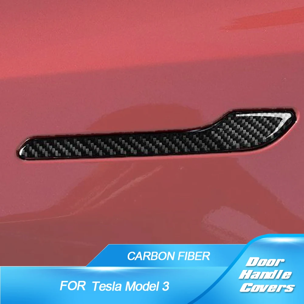

Автомобильные Боковые фрикционы для Tesla Model 3 2017 2018 2019, боковые дверные ручки автомобиля, Обрезанные, сухое углеродное волокно