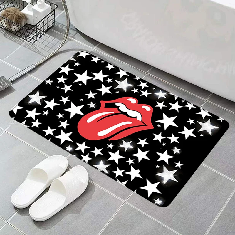 

Doormat Entrance Door Mat R-Rolling Stones Bedrooom Carpet Doormats Home Floor Mats Prayer Rug Kitchen Decoration Rugs Foot Bath