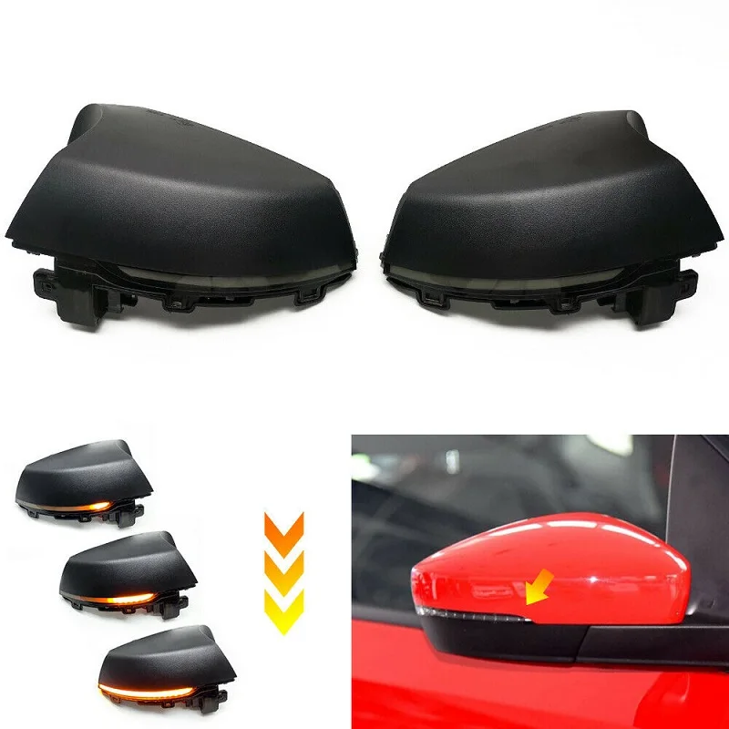 

Water Blink Dynamic Flowing Side Mirror LED Turn Signal Light For Volkswagen VW Polo MK5 6R 2009-2017 6C Series Class Led Lights