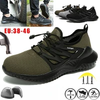 men%e2%80%98s large size lightweight low top breathable labor insurance shoes fly woven surface anti smashing anti puncture sneakers