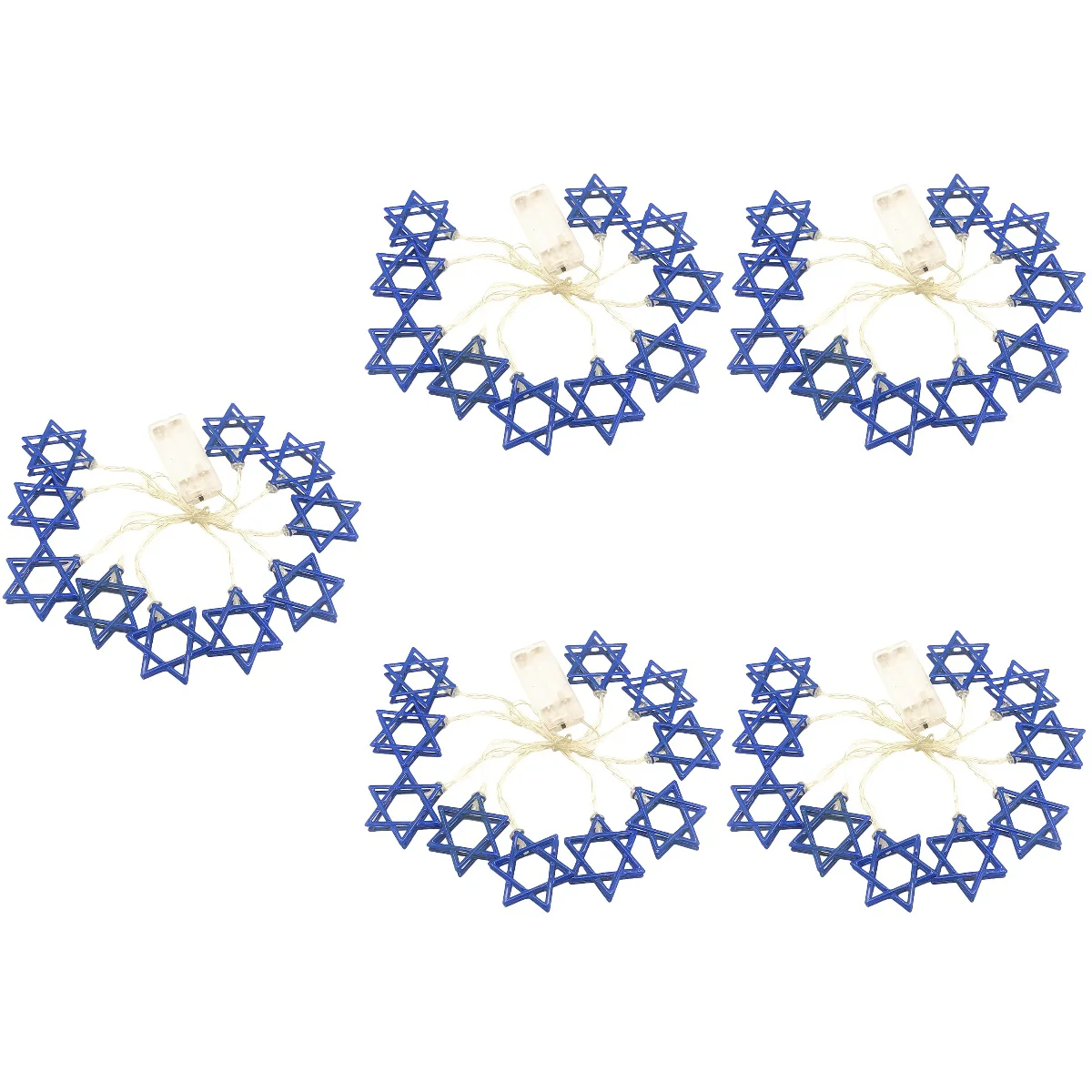 

5x Hanukkah Supplies Hanukkah String Hanukkah Decorations Six Pointed Star String Festival String Lights