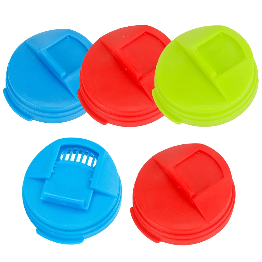 

5Pcs Can Lids Covers Spill-proof Bottle Tops Reusable Beverage Bottle Lids Picnic Accessories