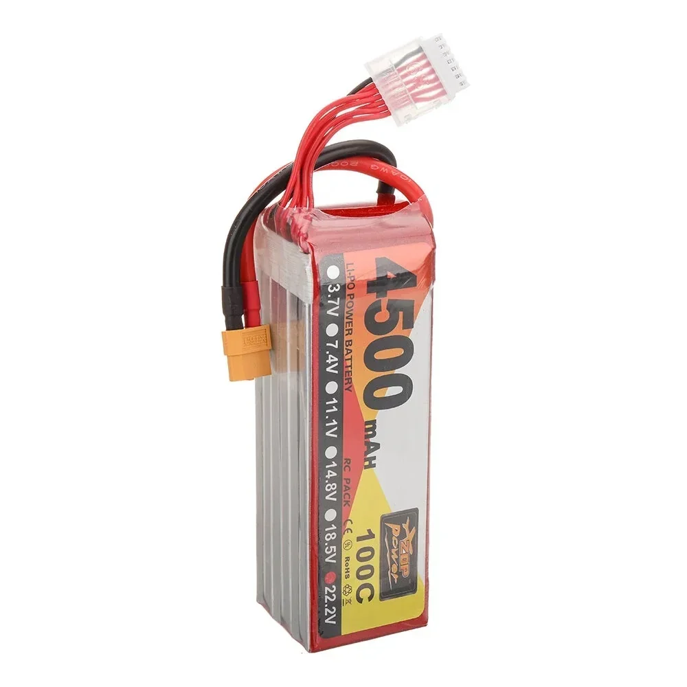 ZOP Power 22 2 В 4500 мАч 100C 6S LiPo аккумулятор XT60 разъем для радиоуправляемого дрона